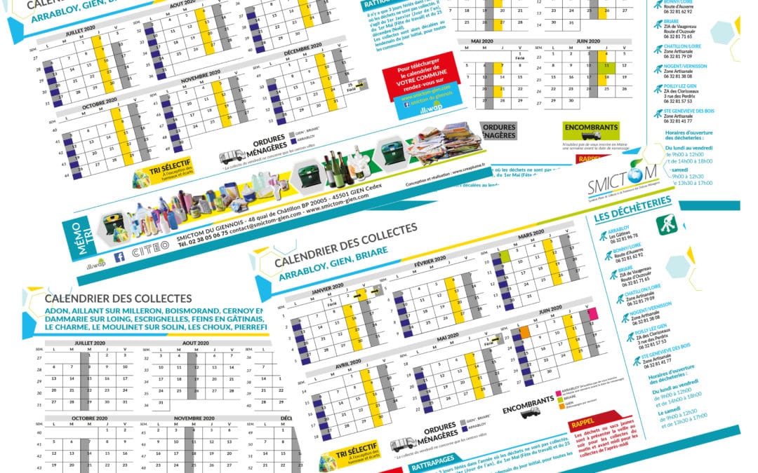 Calendrier personnalisé des collectes 2020