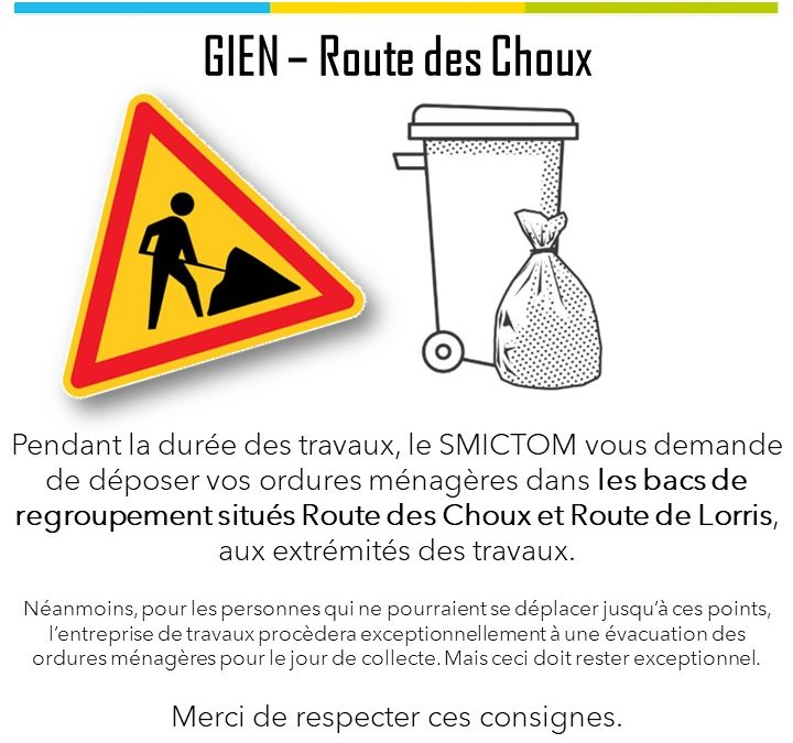 Travaux – Route des Choux – Gien