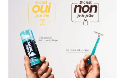 Seuls les emballages vont dans le bac de tri