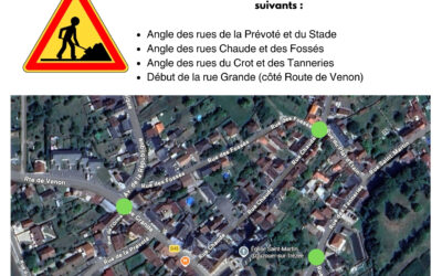 ⚠️Travaux Rue Grande – Ouzouer sur Trézée⚠️