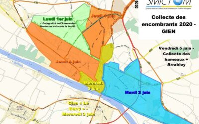 Encombrants Gien + collecte du 1er juin